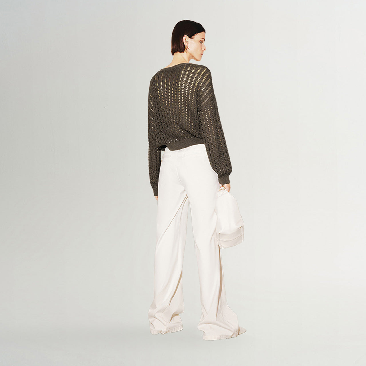 Crew Neck Open Knit Sweater - MEILLEUR MOMENT OFFICIAL STORE NEW YORK 