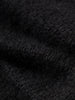 Close-up texture of Cashmere-Silk Relaxed Pullover Sweater showing soft black fabric detail.