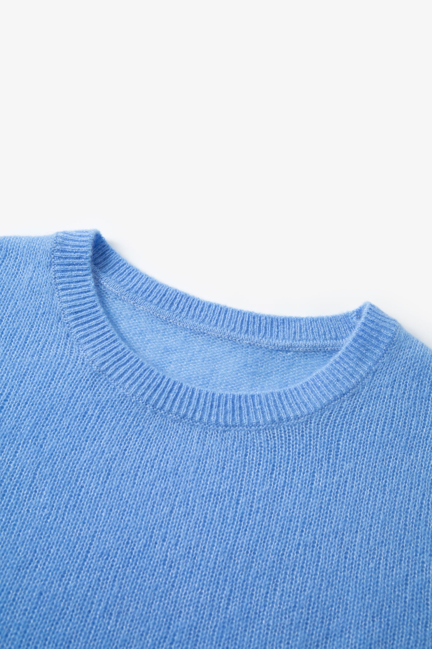 Lightweight Cashmere-Silk Short-Sleeve Sweater
