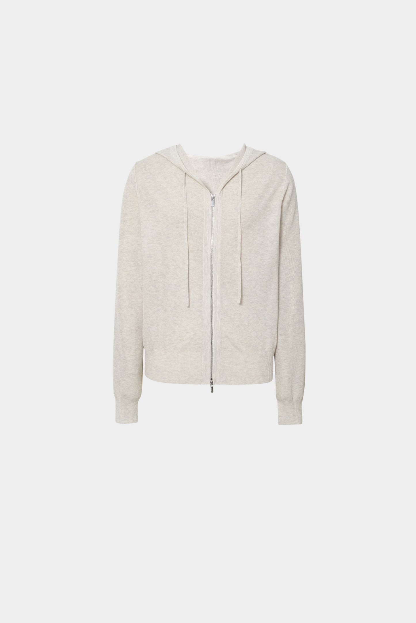 Relaxed Lightweight Zip-Front Hoodie