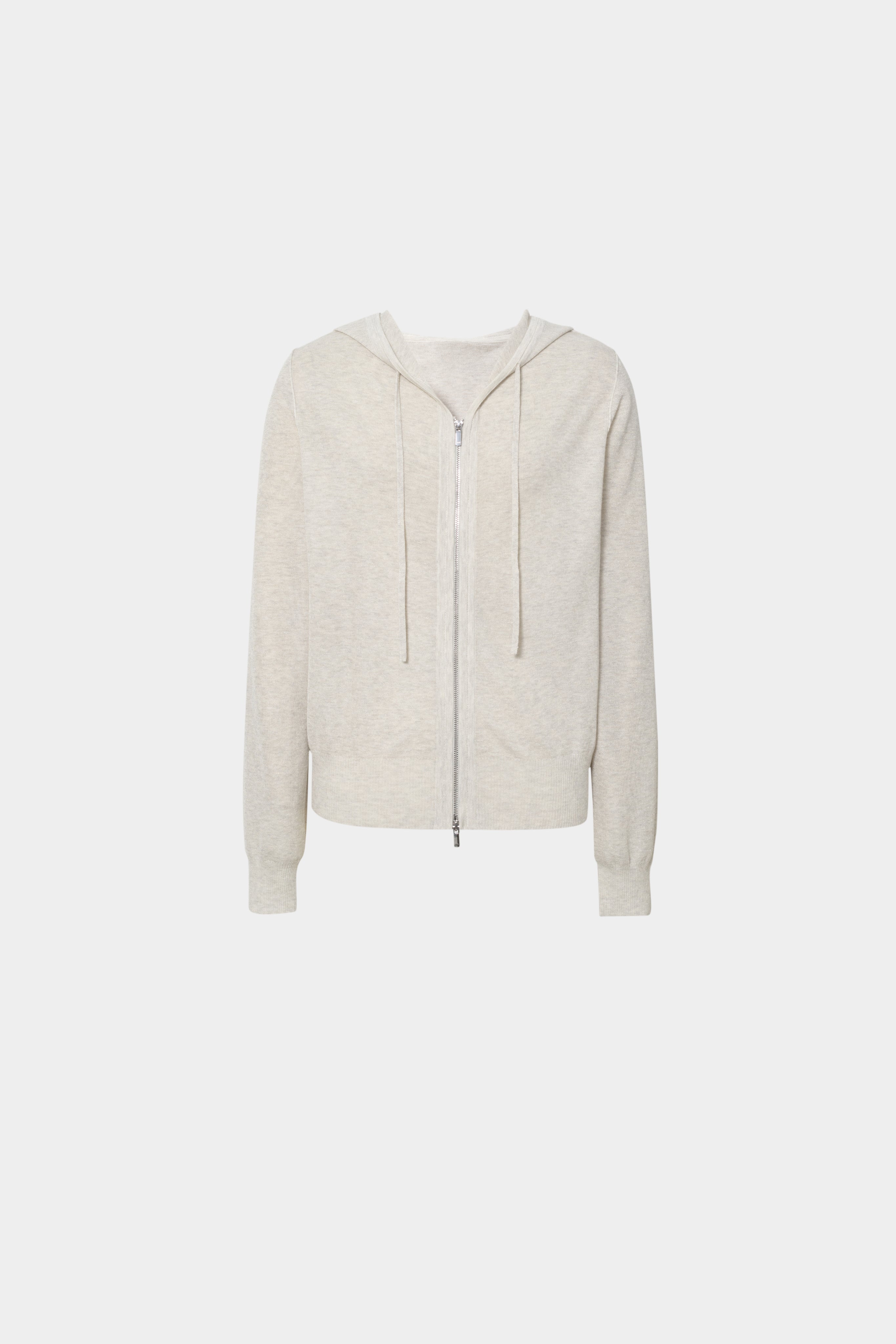 Relaxed Lightweight Zip-Front Hoodie