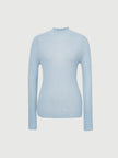 Light blue sweater on a light gray background