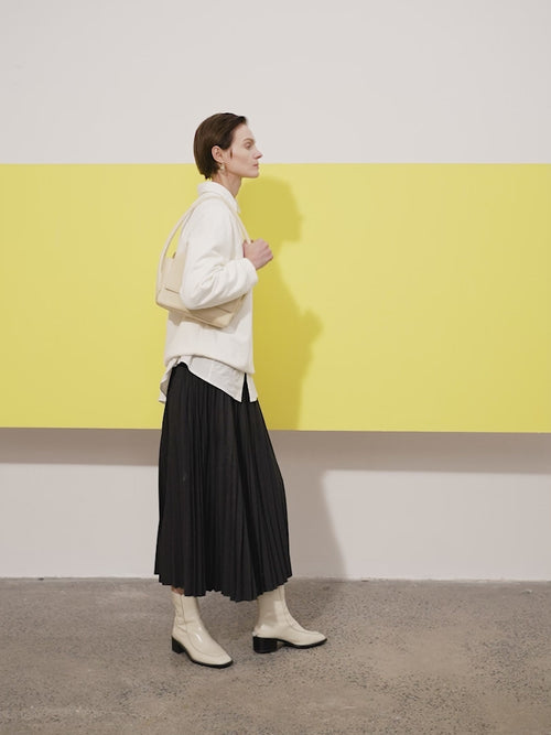 Load image 1 in gallery view. Viscose Flounce Midi Skirt