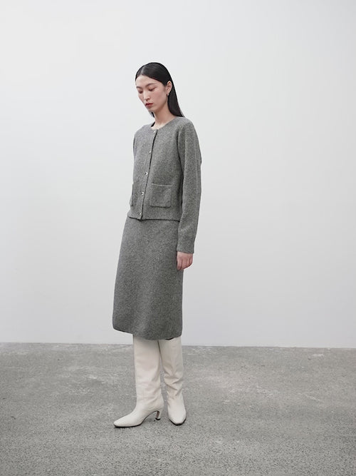 Load image 1 in gallery view. Knitted Short Skirt