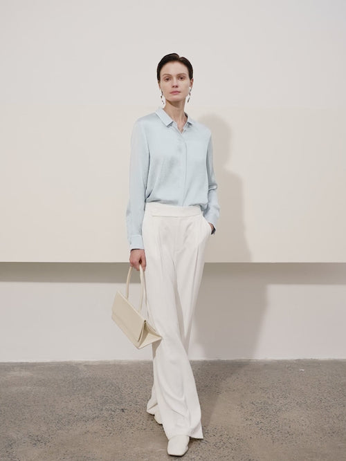 Load image 1 in gallery view. Pure Silk Bubble Textured Shirt