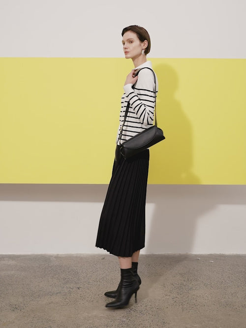 Load image 1 in gallery view. Striped Knit Cardigan