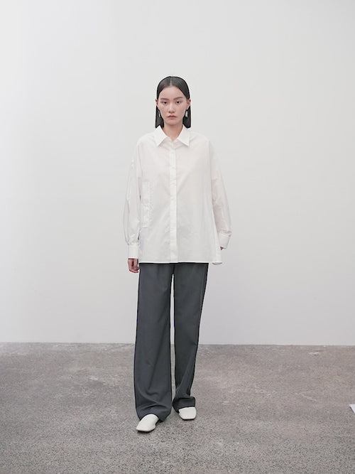 Load image 1 in gallery view. Cotton Button-Up Shirt
