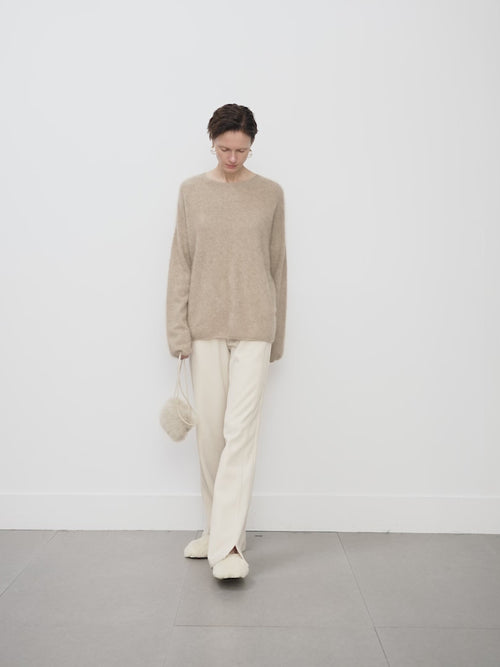 Load image 1 in gallery view. Crew Neck Cashmere Sweater