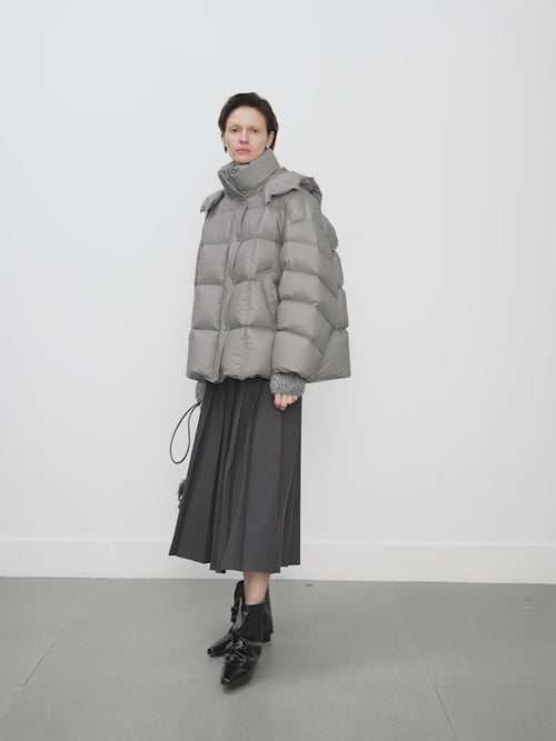 Load image 1 in gallery view. Goose Puffer Removable Hooded Jacket