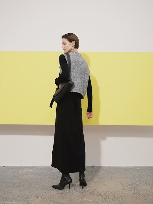 Load image 1 in gallery view. Tweed Knit Vest