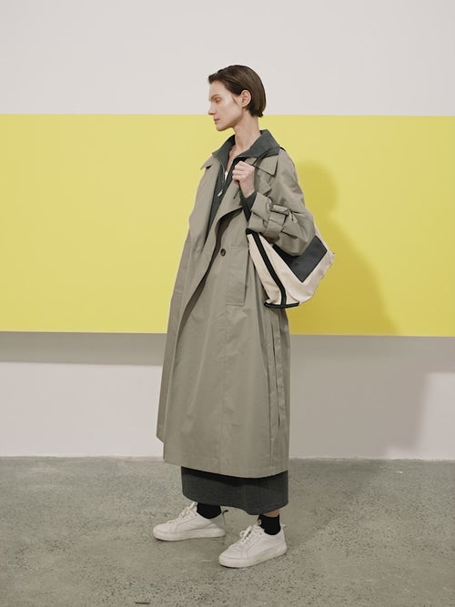 Load image 1 in gallery view. Belted Trench Coat