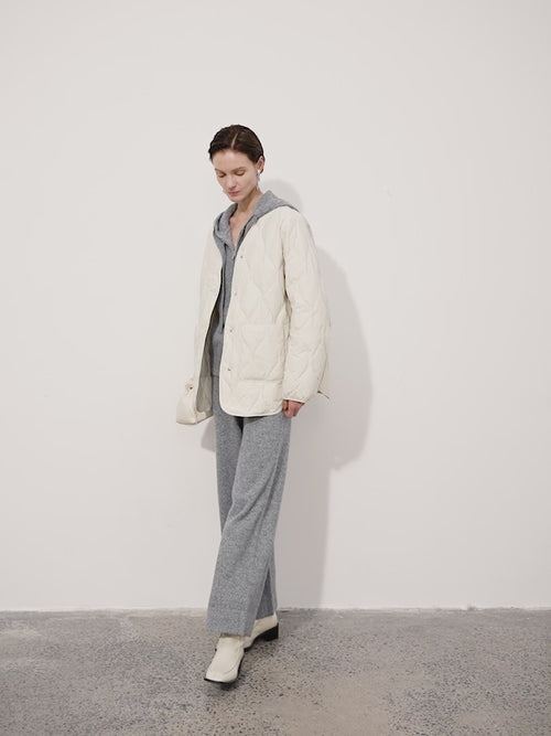 Load image 1 in gallery view. Goose Down Quilted Jacket