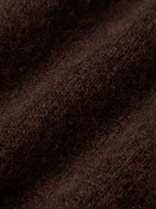 Load image 1 in gallery view. Close-up of soft fabric texture showcasing the luxurious material of a Silk-Cashmere Cardigan.