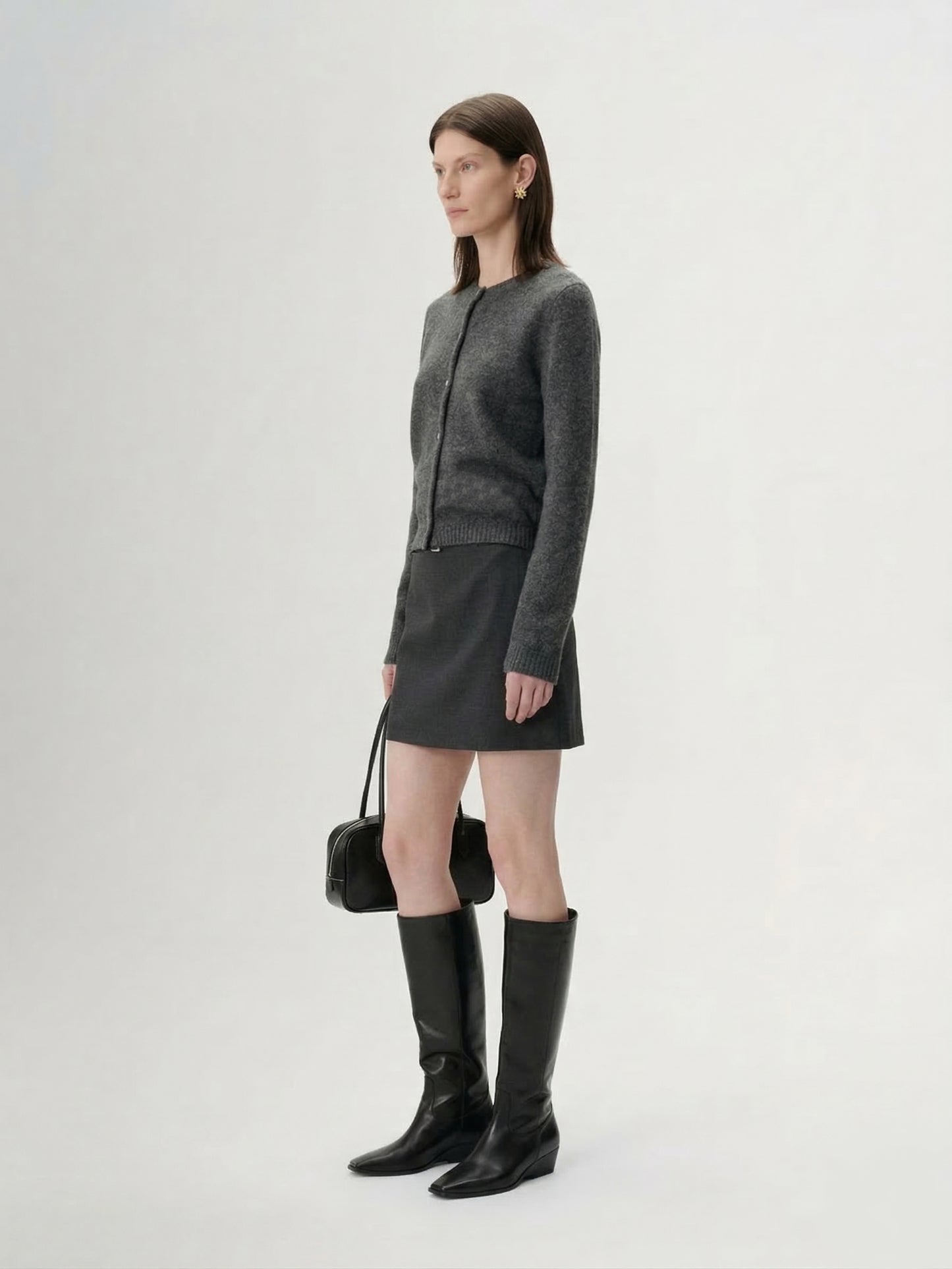 Silk-Cashmere Knit Cardigan