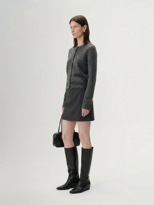 Load image 1 in gallery view. Silk-Cashmere Knit Cardigan