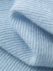 Close-up of light blue fabric texture