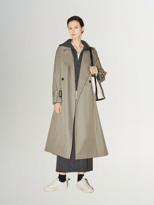 Load image 1 in gallery view. Belted Trench Coat