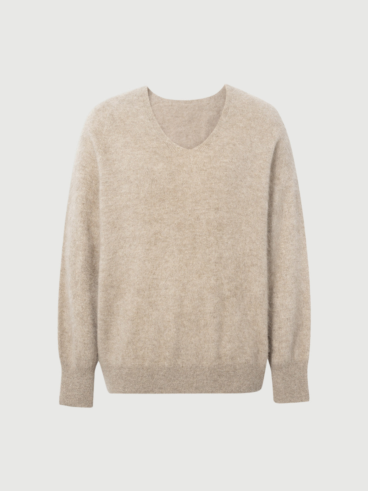 Round Neck Relaxed FIt Cashmere Sweater 5FA233722Q