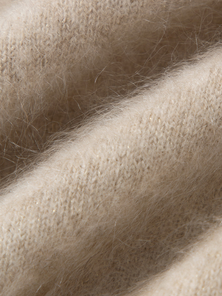 Round Neck Relaxed FIt Cashmere Sweater 5FA233722Q