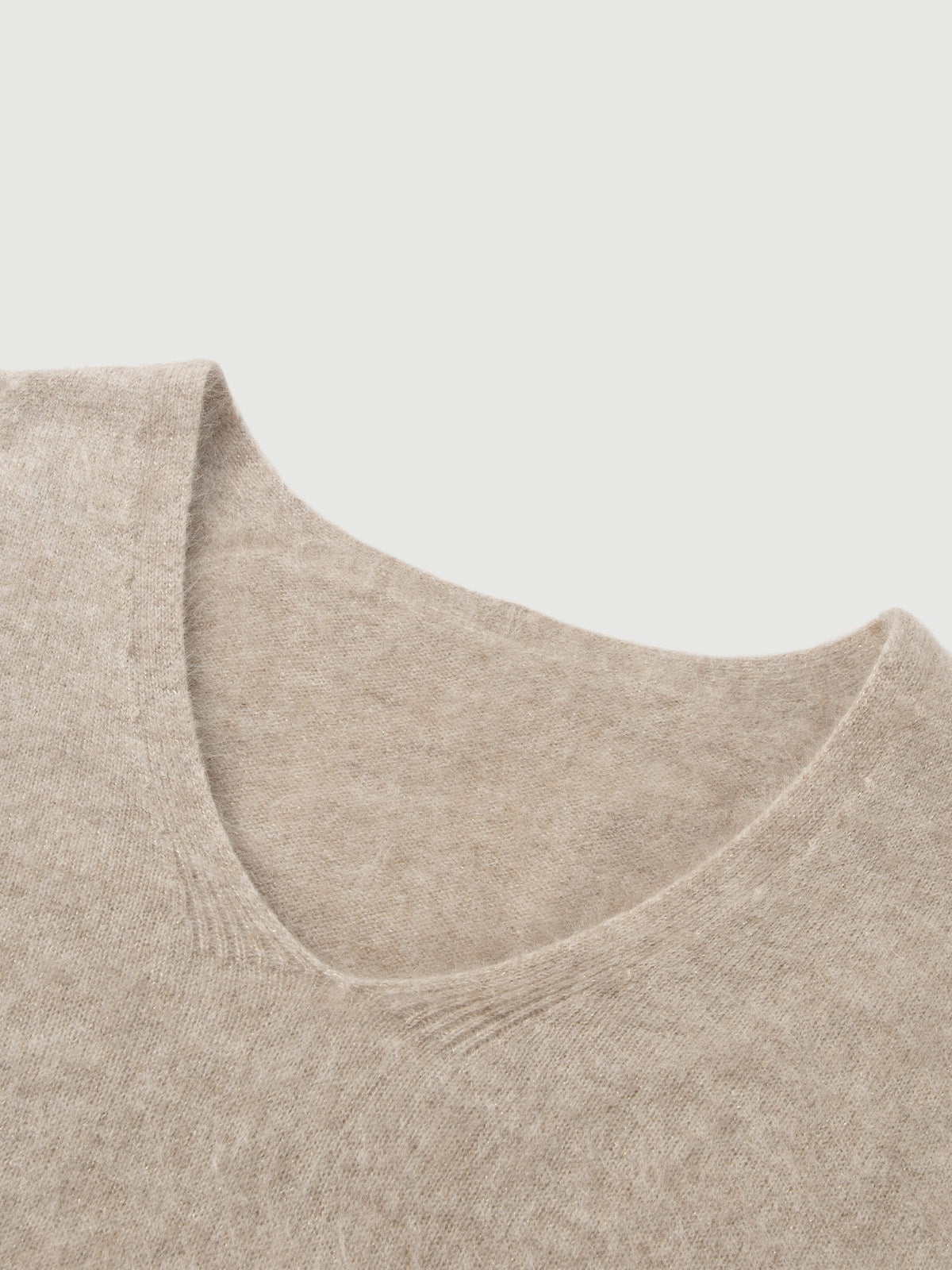 Round Neck Relaxed FIt Cashmere Sweater 5FA233722Q